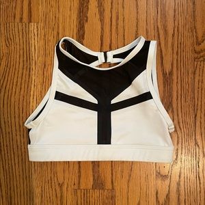 Black and White Crop Top